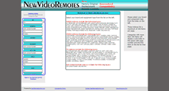 Desktop Screenshot of newvideoremotes.com